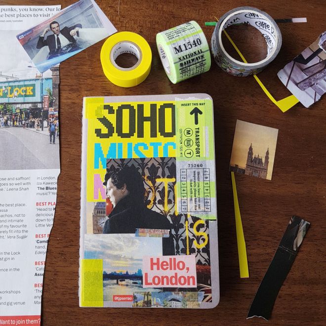 Matkapäiväkirja Moleskinen vihkossa