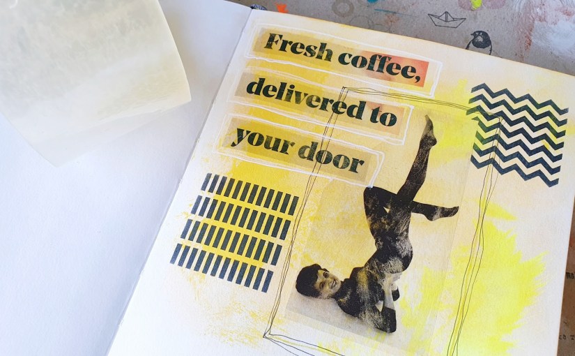 Siirtokuvia pakkausteipillä